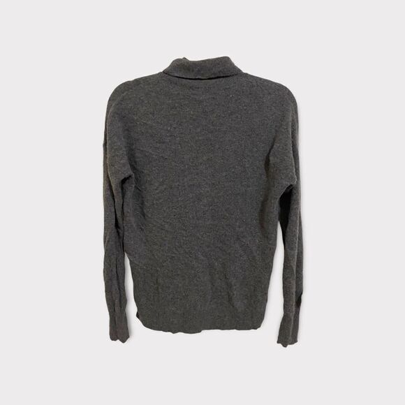Halogen Gray Cashmere Cowl Turtleneck Lightweight Cozy Sweater Shirt - Picture 5 of 7